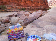 Load image into Gallery viewer, "North Canyon Rapid Abstract close up study, Grand Canyon" Ani 2024