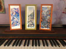 Load image into Gallery viewer, small hand painted archival Giclee 4x10s, Ani