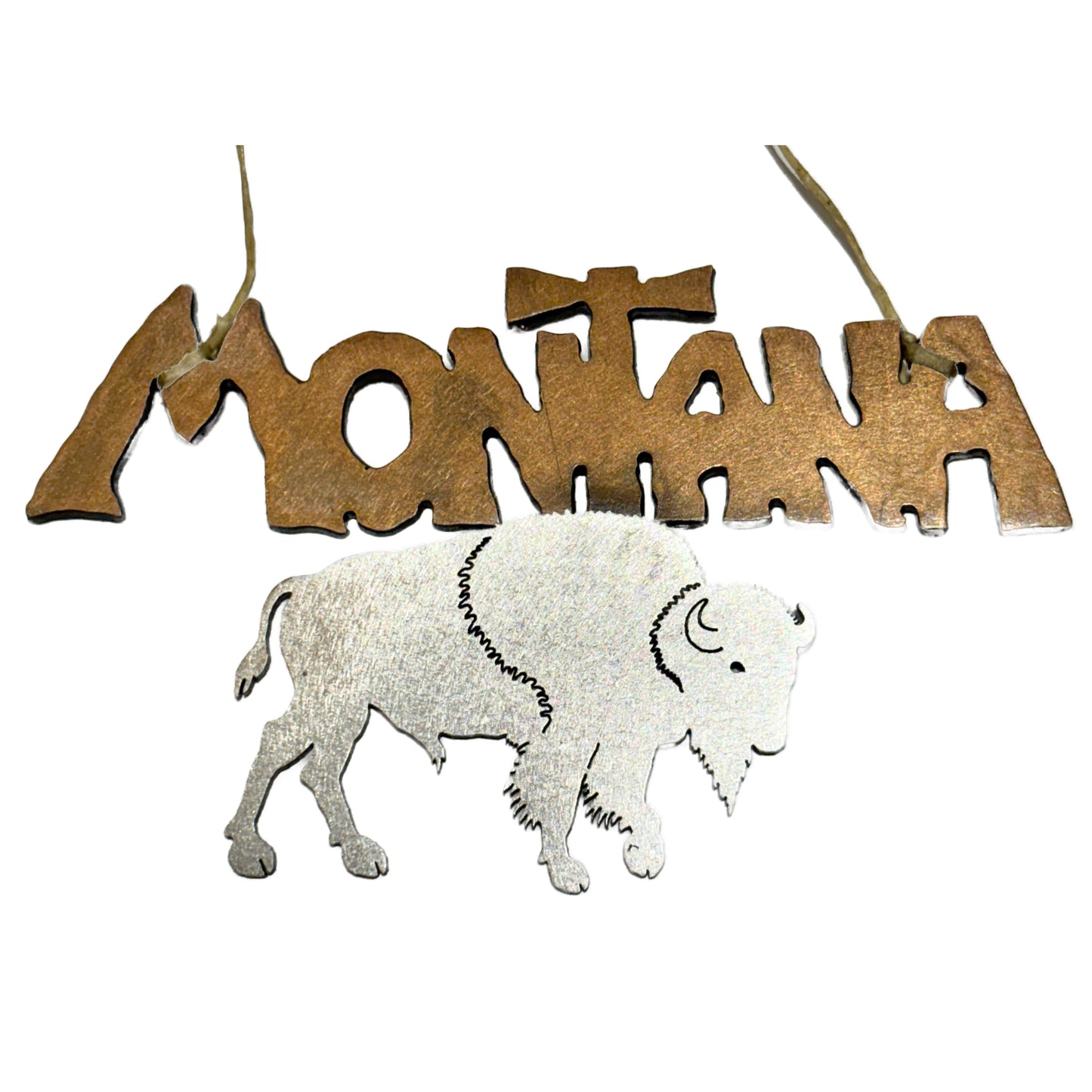 Montana bison wall hanging