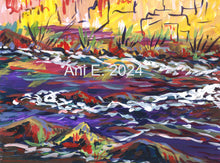 Load image into Gallery viewer, "North Canyon Rapid Abstract close up study, Grand Canyon" Ani 2024