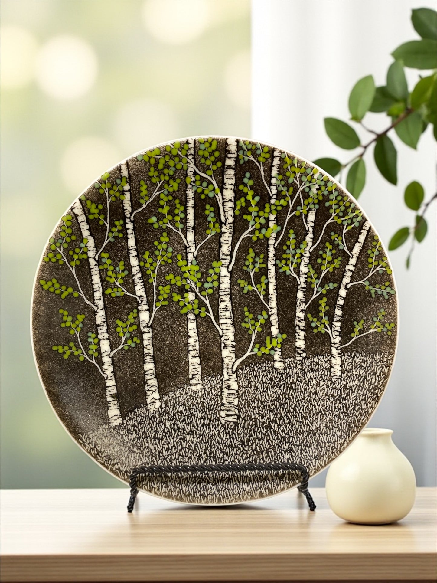 Large Plate, Kiln-Formed Glass, Claudia Whitten