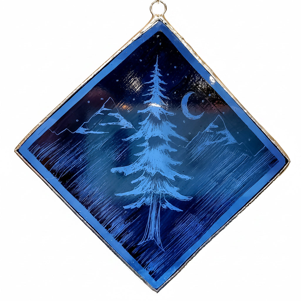 Square Ornament, Lone Tree