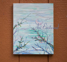 Load image into Gallery viewer, "Apple Blossoms 2" 11"x14" Original Oil on birch frame