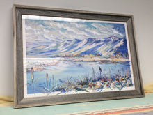 Load image into Gallery viewer, "Redwing" 20"x30" Handpainted Giclee,  Framed in Authentic Barnwood