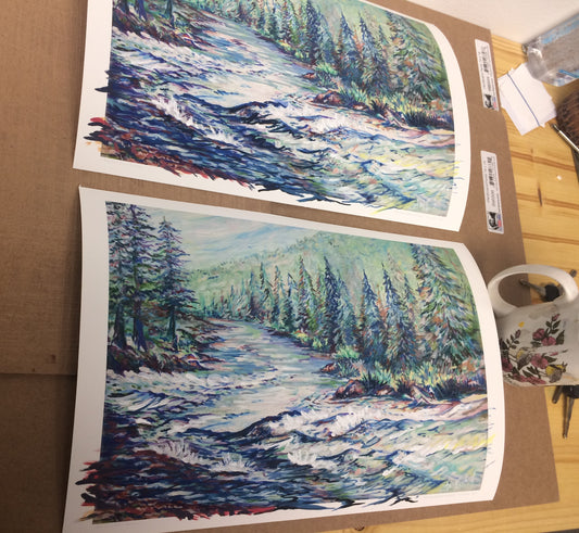 "Thibedeau Rapid at High Water, Blackfoot River Montana" 2020 Ani Eastwood