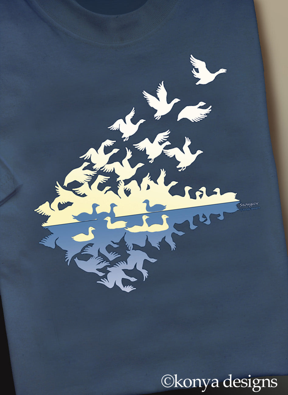 Men's (unisex) Snowgoose T (Short Sleeve or Long Sleeve)