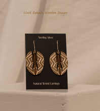 Load image into Gallery viewer, Wooden Inlay Earrings, Mark Bakula #31Jewelry