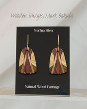 Load image into Gallery viewer, Wooden Inlay Earrings, Mark Bakula #3 Jewelry
