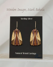 Load image into Gallery viewer, Wooden Inlay Earrings, Mark Bakula #3 Jewelry
