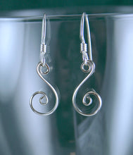 Load image into Gallery viewer, Petite Sterling Silver Fibonacci Spiral Earrings SE7, Lois Linn Jewelry
