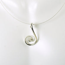 Load image into Gallery viewer, Petite Sterling Silver Fibonacci Spiral Pendant SN7, Lois Linn Jewelry