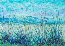 Load image into Gallery viewer, "Cattails and Cattle Fields"  2020  Ani Eastwood Original and Giclees