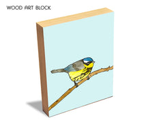 Load image into Gallery viewer, Magnolia Warbler Wood Block Print, Annie Bailey