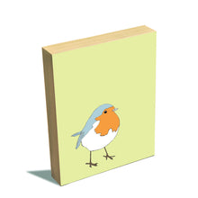 Load image into Gallery viewer, Little Robin Wood Block Print, Annie Bailey