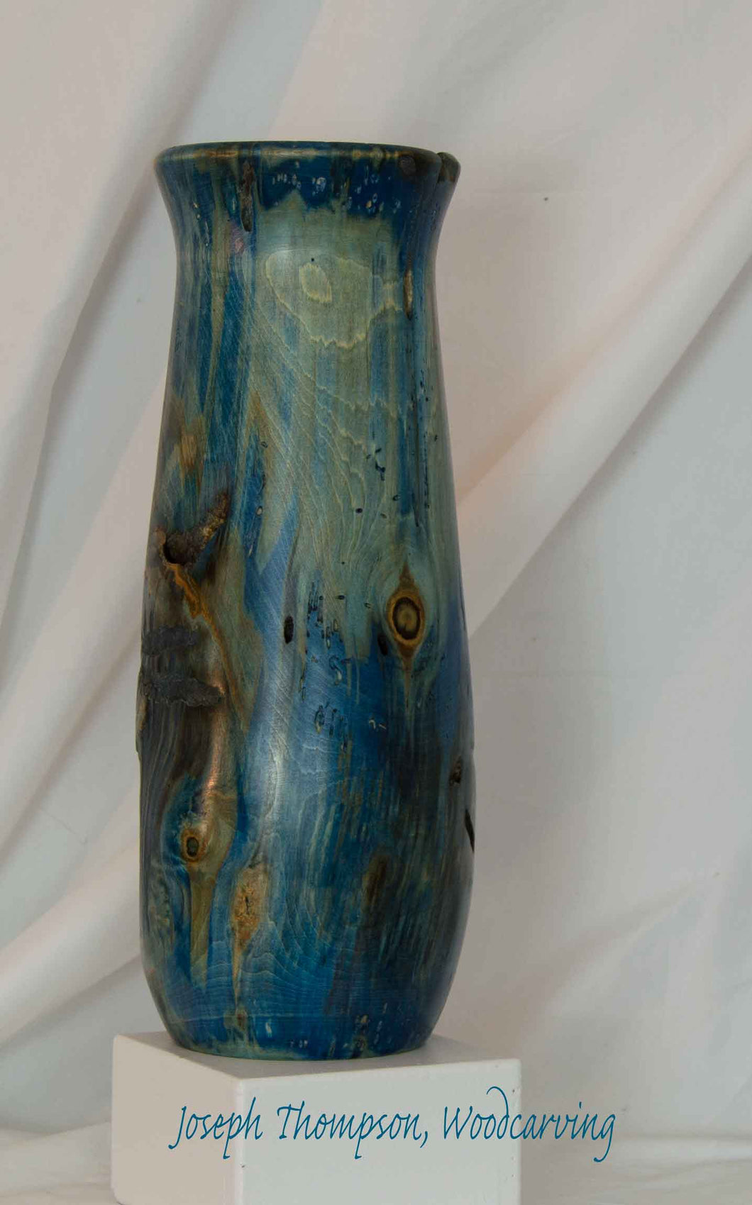 Aspen Vase (3) Joseph Thompson, Woodcarving
