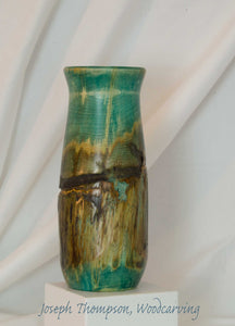 Aspen Vase (7) Joseph Thompson, Woodcarving