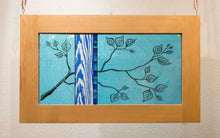 Load image into Gallery viewer, Large Window Hanging, Teal and Blue Branch, Kiki Renander #2