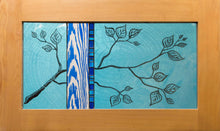 Load image into Gallery viewer, Teal and Blue Branch, large window hanging