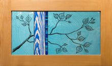 Load image into Gallery viewer, Large Window Hanging, Teal and Blue Branch, Kiki Renander #2