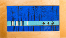 Load image into Gallery viewer, Large Window Hanging, Dark Blue Birds, Kiki Renander #5