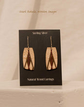 Load image into Gallery viewer, Wooden Inlay Earrings, Mark Bakula #33 Jewelry
