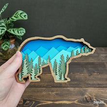 Load image into Gallery viewer, 3D Layered Wood Grizzly

