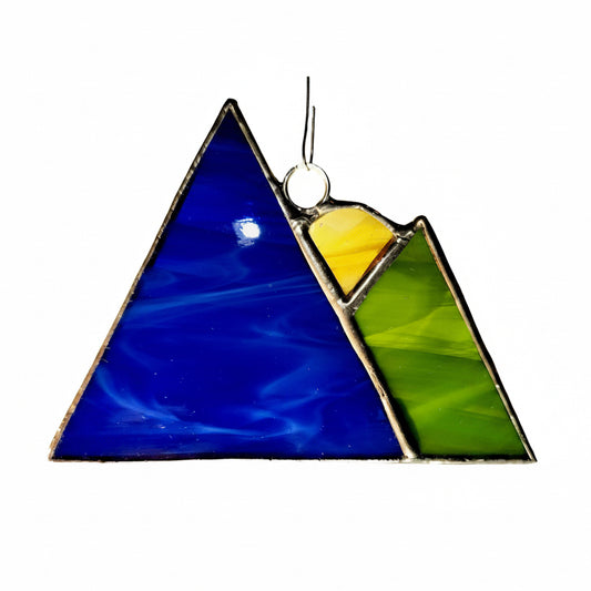Blue & Green Mountain Ornament