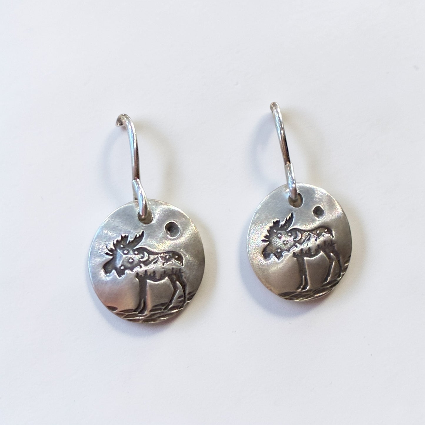 Starry Night Moose Earrings