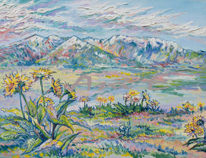 "Balsamroot" Ani Eastwood 2025 Oil on canvas