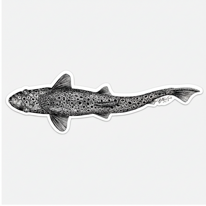 Large Vinyl Brown Trout Sticker
