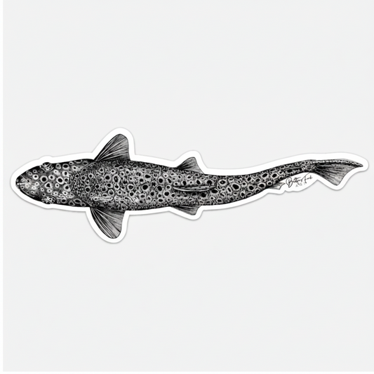 Large Vinyl Brown Trout Sticker