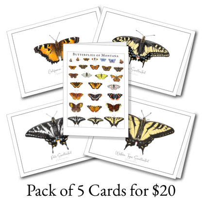 Butterfly Notecards (set of 5)
