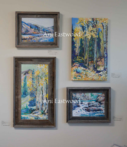 Special 9x12 Handpainted Canvas set of Barnwood Framed Giclees