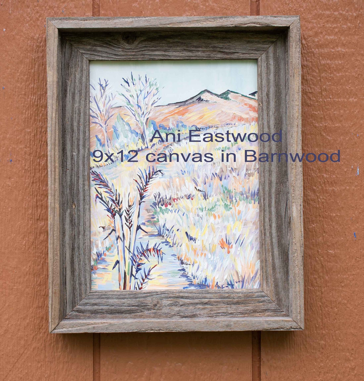 Special 9x12 Handpainted Canvas set of Barnwood Framed Giclees