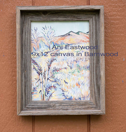 Special 9x12 Handpainted Canvas set of Barnwood Framed Giclees