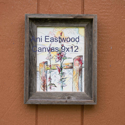 Special 9x12 Handpainted Canvas set of Barnwood Framed Giclees
