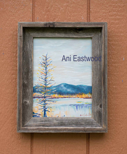 Special 9x12 Handpainted Canvas set of Barnwood Framed Giclees