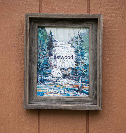 Special 9x12 Handpainted Canvas set of Barnwood Framed Giclees