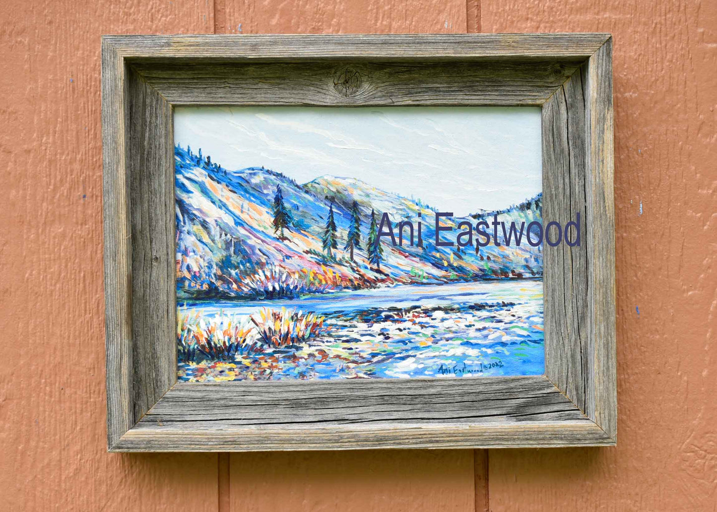 Special 9x12 Handpainted Canvas set of Barnwood Framed Giclees
