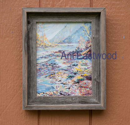Special 9x12 Handpainted Canvas set of Barnwood Framed Giclees