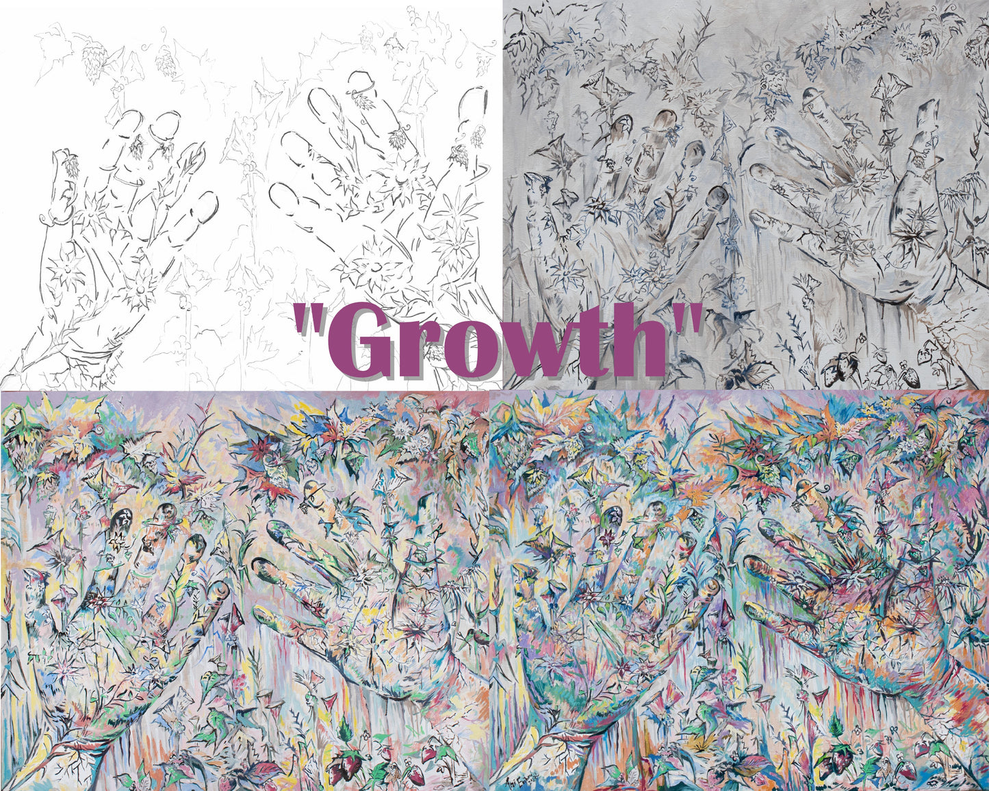 "Growth" Oil on Canvas Ani Eastwood