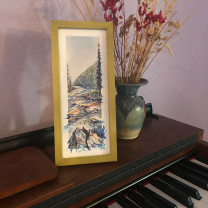 Small Hand Painted Framed Giclees 4x10s, Ani Eastwood