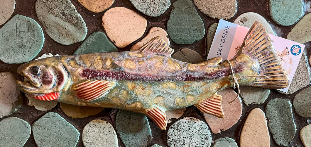 Big Sky Genie- Ceramic Fish Wall Hanging fish 2