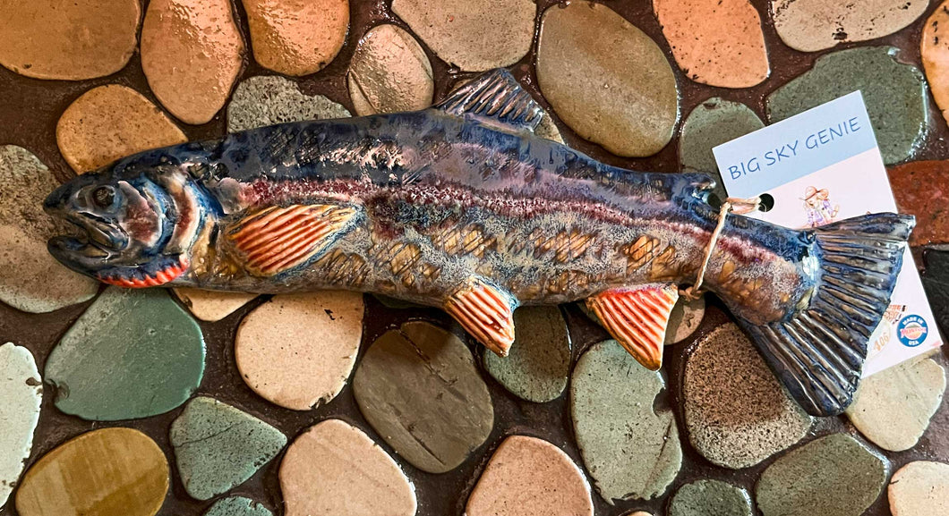 Big Sky Genie- Ceramic Fish Wall Hanging fish 3