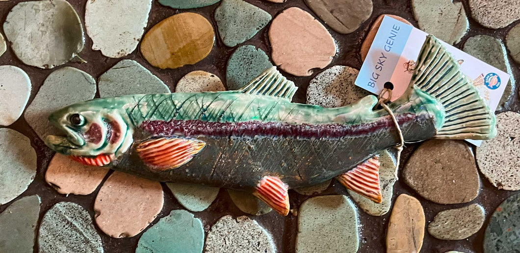 Big Sky Genie- Ceramic Fish Wall Hanging fish 4