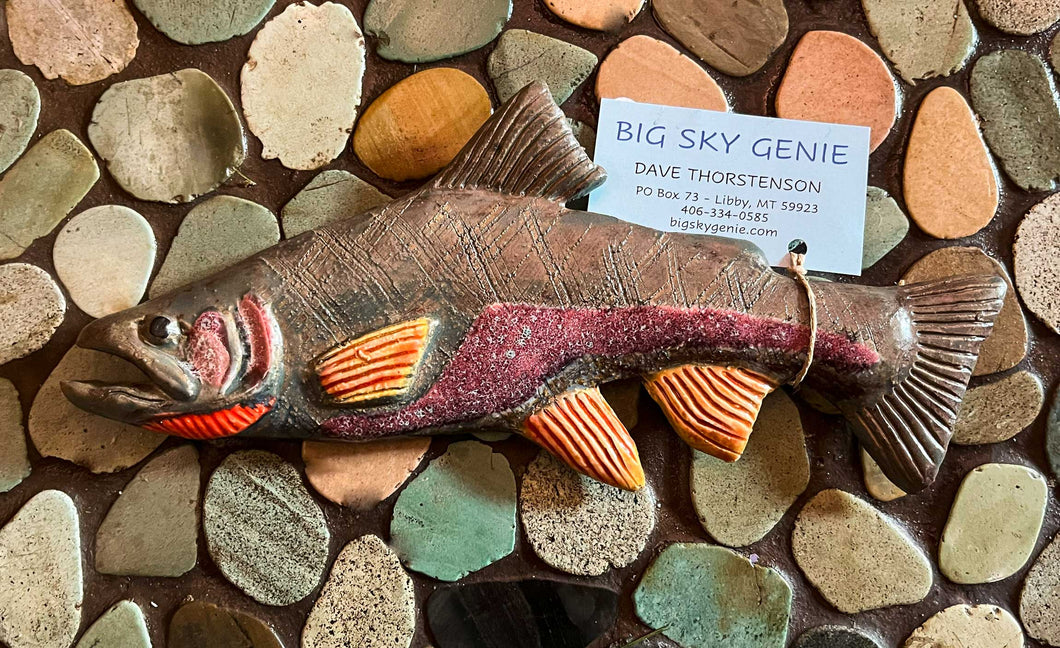 Big Sky Genie- Ceramic Fish Wall Hanging fish 6