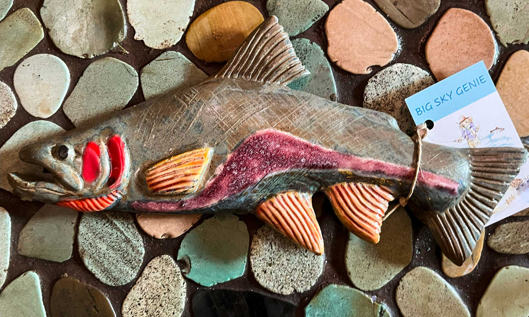 Big Sky Genie- Ceramic Fish Wall Hanging fish 7