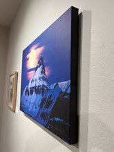 Load image into Gallery viewer, &quot;Mt Reynold&#39;s Moonset&quot; John Ashley Canvas 24x18 Print
