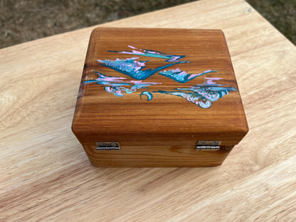 Handmade Cedar Jewelry Box, Mountain Night Sky, Ani Eastwood