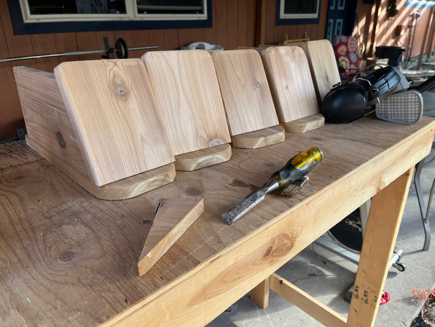 Handmade Cedar Bluebird Box, Mountain Night Sky
